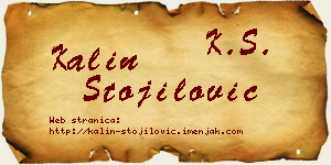 Kalin Stojilović vizit kartica